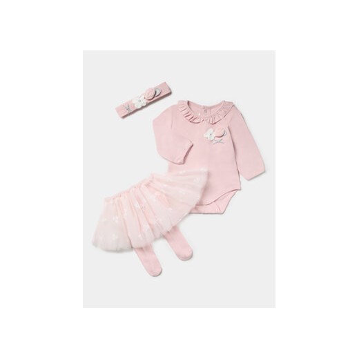 Mayoral Komplet body i spódnica 2.848 Różowy Regular Fit ze sklepu MODIVO w kategorii Komplety niemowlęce - zdjęcie 168598572