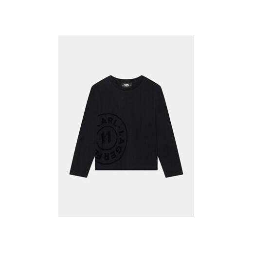 Karl Lagerfeld Kids Bluzka Z25418 S Czarny Regular Fit ze sklepu MODIVO w kategorii T-shirty chłopięce - zdjęcie 168598622