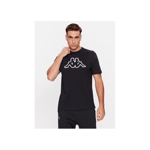 Kappa T-Shirt Logo Korpo Cromen 303HZ70 Czarny Regular Fit ze sklepu MODIVO w kategorii T-shirty męskie - zdjęcie 168598710