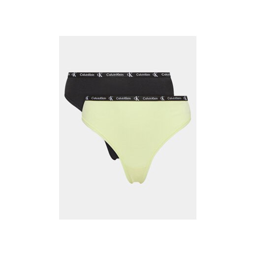 Calvin Klein Underwear Komplet 2 par stringów 000QD3990E Kolorowy ze sklepu MODIVO w kategorii Majtki damskie - zdjęcie 168598713
