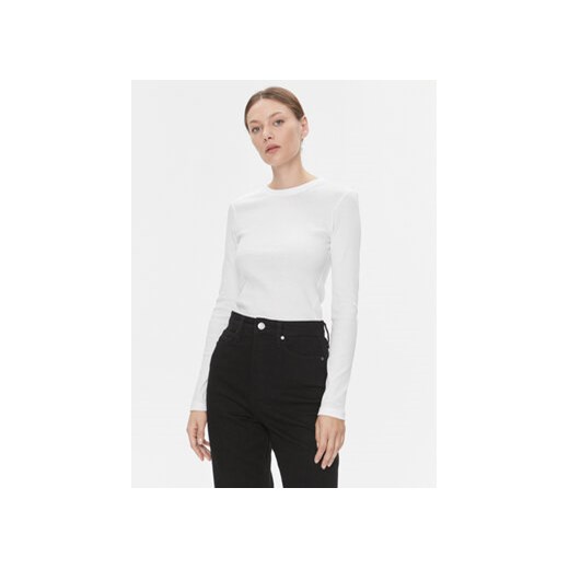 Calvin Klein Bluzka K20K206048 Biały Regular Fit ze sklepu MODIVO w kategorii Bluzki damskie - zdjęcie 168598772