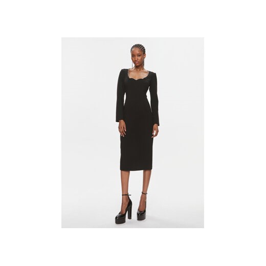 Nissa Sukienka koktajlowa RS14259 Czarny Slim Fit ze sklepu MODIVO w kategorii Sukienki - zdjęcie 168598804