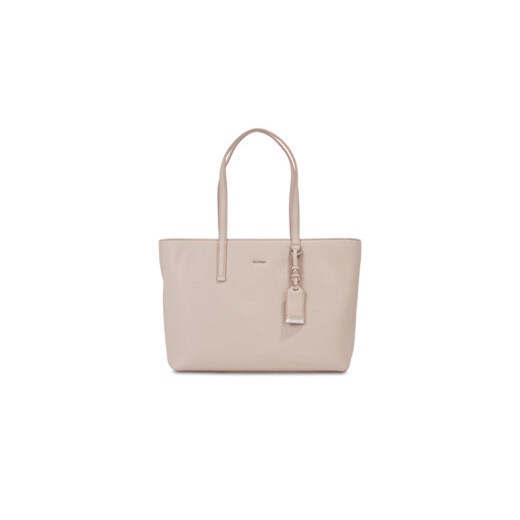 Calvin Klein Torebka Ck Must Shopper Md K60K610736 Szary ze sklepu MODIVO w kategorii Torby Shopper bag - zdjęcie 168598901