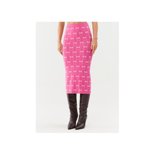 Pinko Spódnica ołówkowa 100211 A0IS Różowy Slim Fit ze sklepu MODIVO w kategorii Spódnice - zdjęcie 168599003