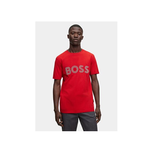 Boss T-Shirt TeeBOSSRete 50495719 Czerwony Regular Fit ze sklepu MODIVO w kategorii T-shirty męskie - zdjęcie 168599034