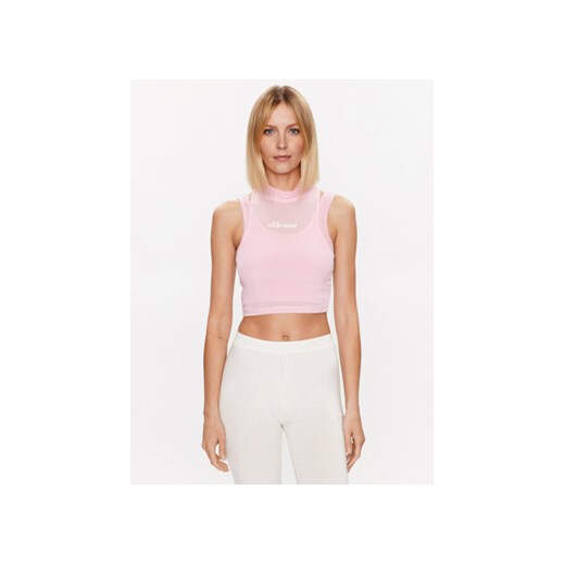 Ellesse Top Velo SGR17962 Różowy Slim Fit ze sklepu MODIVO w kategorii Bluzki damskie - zdjęcie 168599190