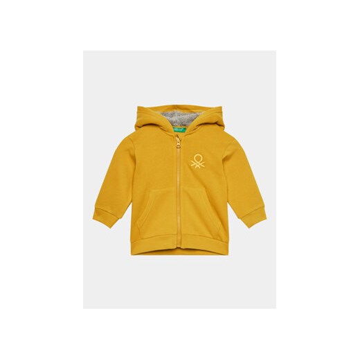 United Colors Of Benetton Bluza 3EB5G502F Żółty Regular Fit ze sklepu MODIVO w kategorii Bluzy chłopięce - zdjęcie 168599211