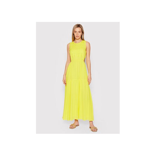 Desigual Sukienka letnia Karen 22SWVW69 Żółty Regular Fit ze sklepu MODIVO w kategorii Sukienki - zdjęcie 168599910
