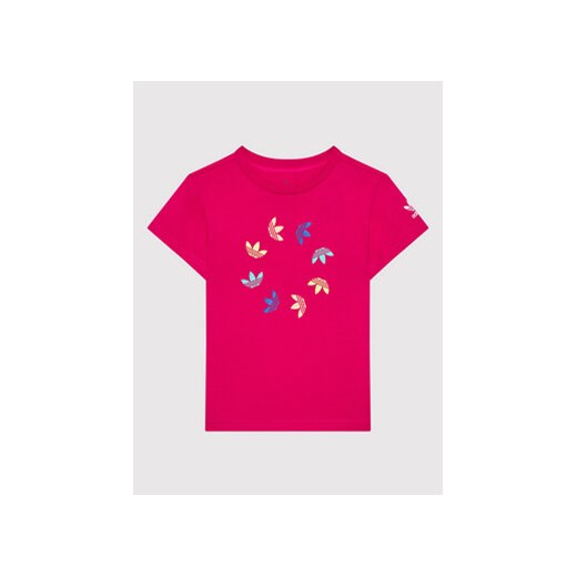 adidas T-Shirt adicolor HE6845 Różowy Regular Fit ze sklepu MODIVO w kategorii Koszulki niemowlęce - zdjęcie 168599914