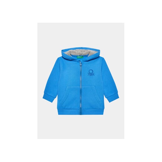 United Colors Of Benetton Bluza 3EB5G502F Niebieski Regular Fit ze sklepu MODIVO w kategorii Bluzy i swetry - zdjęcie 168600301