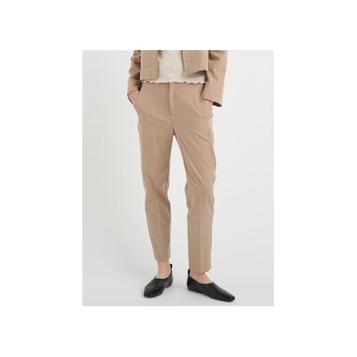 InWear Spodnie materiałowe Nakita 30107961 Brązowy Regular Fit ze sklepu MODIVO w kategorii Spodnie damskie - zdjęcie 168600401