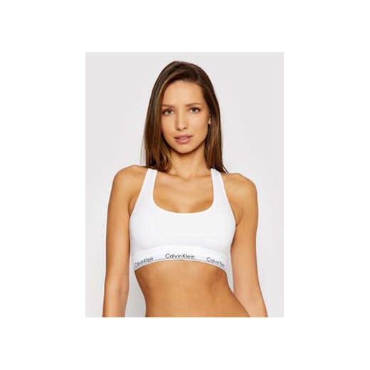 Calvin Klein Underwear Biustonosz top 0000F3785E Biały ze sklepu MODIVO w kategorii Biustonosze - zdjęcie 168600621