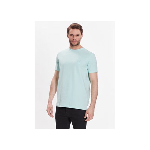 KARL LAGERFELD T-Shirt Crew Neck 755890 532221 Zielony Regular Fit ze sklepu MODIVO w kategorii T-shirty męskie - zdjęcie 168600873