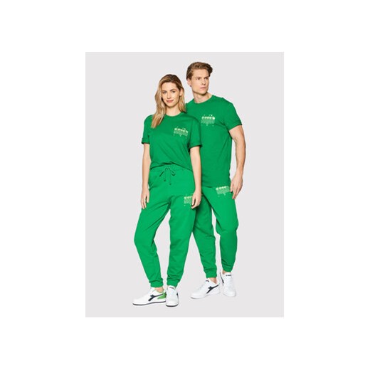 Diadora T-Shirt Unisex Manifesto 502.178208 Zielony Loose Fit ze sklepu MODIVO w kategorii Bluzki damskie - zdjęcie 168601171