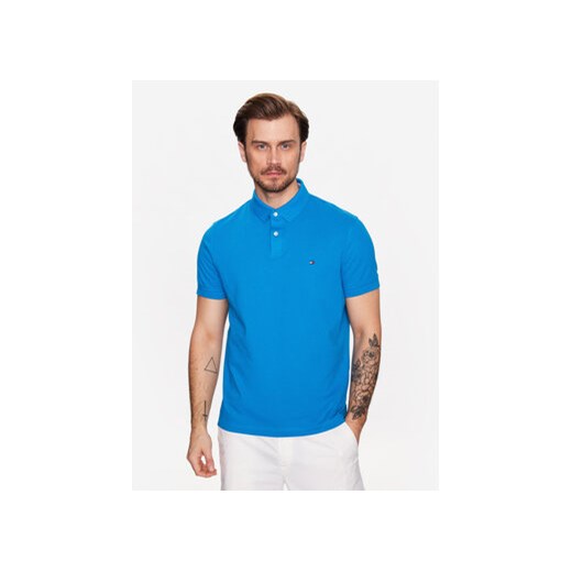 Tommy Hilfiger Polo 1985 MW0MW17770 Niebieski Regular Fit ze sklepu MODIVO w kategorii T-shirty męskie - zdjęcie 168601280