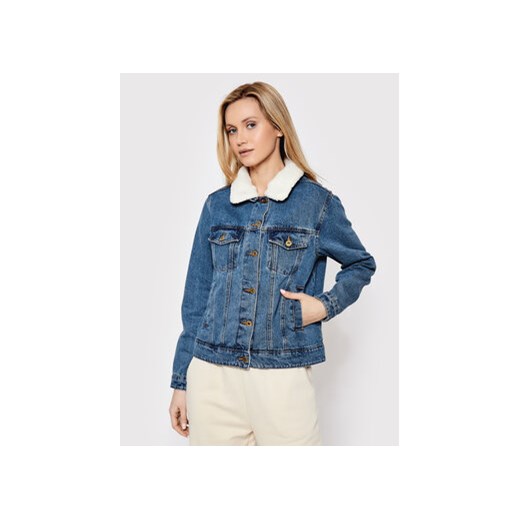Brave Soul Kurtka jeansowa LJK-LARSON Niebieski Regular Fit ze sklepu MODIVO w kategorii Kurtki damskie - zdjęcie 168601700