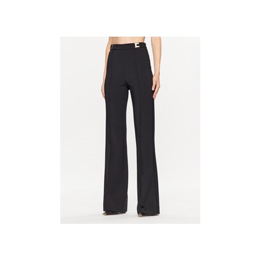 Elisabetta Franchi Spodnie materiałowe PA-004-36E2-V300 Czarny Regular Fit ze sklepu MODIVO w kategorii Spodnie damskie - zdjęcie 168601853