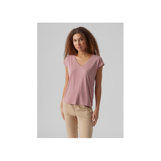 Vero Moda T-Shirt Filli 10247666 Różowy Regular Fit ze sklepu MODIVO w kategorii Bluzki damskie - zdjęcie 168601921