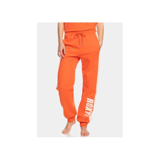 Roxy Spodnie dresowe Ess Nrj Cbk Jog Otlr ERJFB03366 Pomarańczowy Regular Fit ze sklepu MODIVO w kategorii Spodnie damskie - zdjęcie 168602024