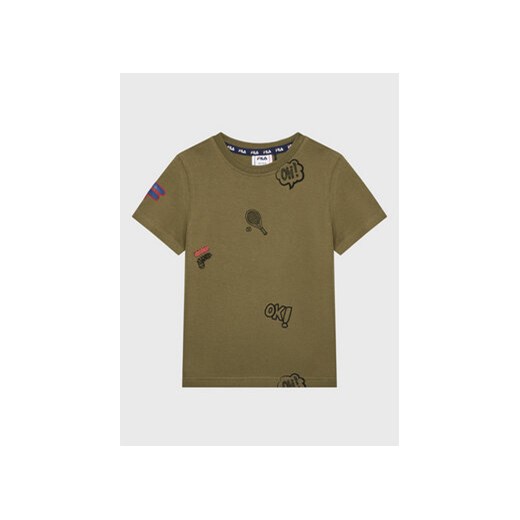 Fila T-Shirt Bamberg FAK0093 Zielony Regular Fit ze sklepu MODIVO w kategorii T-shirty chłopięce - zdjęcie 168602084