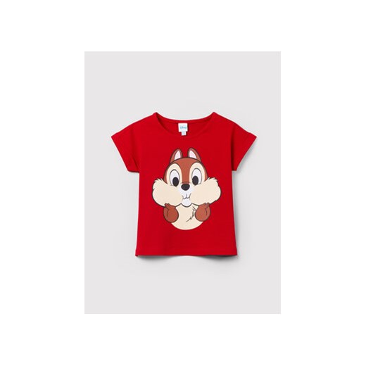 OVS T-Shirt DISNEY 1490912 Czerwony Regular Fit ze sklepu MODIVO w kategorii Bluzki dziewczęce - zdjęcie 168602100