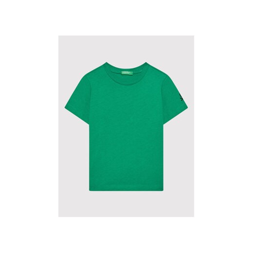 United Colors Of Benetton T-Shirt 3I1XC13E1 Zielony Regular Fit United Colors Of Benetton 1Y MODIVO promocyjna cena