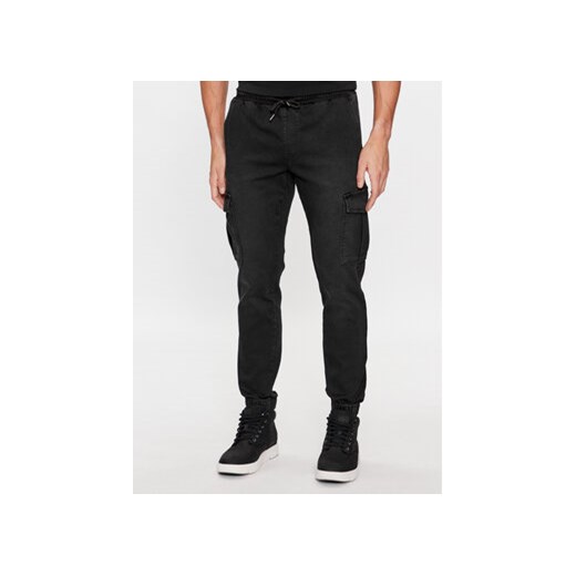 Only & Sons Spodnie materiałowe 22027398 Czarny Regular Fit ze sklepu MODIVO w kategorii Spodnie męskie - zdjęcie 168602543