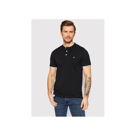Jack&Jones Polo Paulos 12199711 Czarny Regular Fit ze sklepu MODIVO w kategorii T-shirty męskie - zdjęcie 168602551
