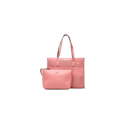 Guess Torebka Katey Perf (WH) HWWH87 69230 Różowy ze sklepu MODIVO w kategorii Torby Shopper bag - zdjęcie 168602760