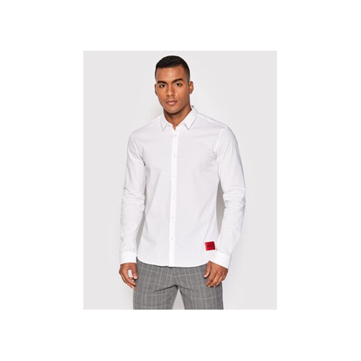 Hugo Koszula Ero3-W 50475687 Biały Extra Slim Fit ze sklepu MODIVO w kategorii Koszule męskie - zdjęcie 168603002