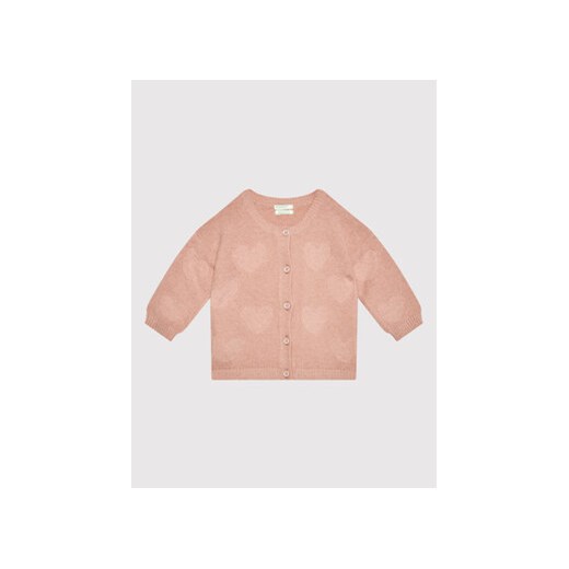 United Colors Of Benetton Kardigan 1036A5001 Różowy Regular Fit ze sklepu MODIVO w kategorii Bluzy i swetry - zdjęcie 168603184
