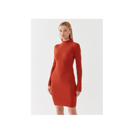 MICHAEL Michael Kors Sukienka dzianinowa MF381U46V1 Pomarańczowy Slim Fit ze sklepu MODIVO w kategorii Sukienki - zdjęcie 168603361