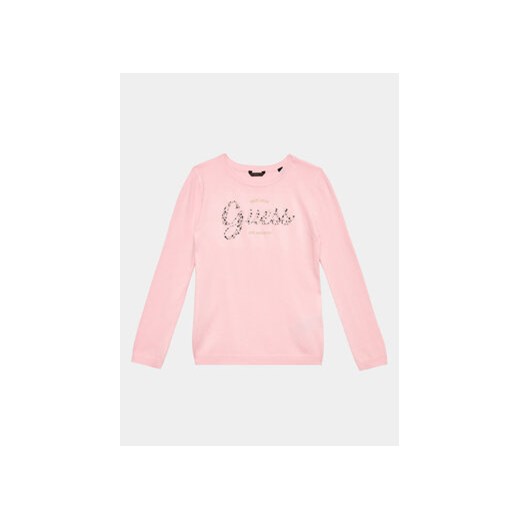 Guess Sweter J3YR05 Z2NQ2 Różowy Regular Fit ze sklepu MODIVO w kategorii Swetry dziewczęce - zdjęcie 168603451