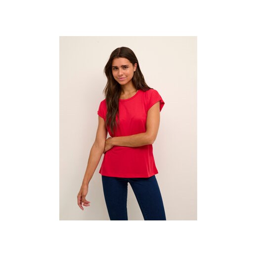 Kaffe T-Shirt Kalise Marie 10506680 Czerwony Loose Fit ze sklepu MODIVO w kategorii Bluzki damskie - zdjęcie 168604114
