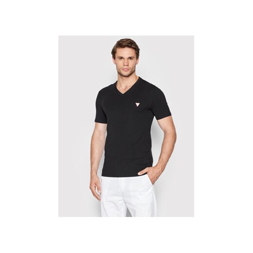 Guess T-Shirt M2YI32 J1311 Czarny Slim Fit ze sklepu MODIVO w kategorii T-shirty męskie - zdjęcie 168604192