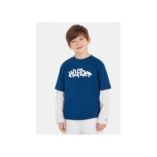 Tommy Hilfiger T-Shirt KB0KB08545 Niebieski Regular Fit ze sklepu MODIVO w kategorii T-shirty chłopięce - zdjęcie 168604360