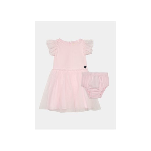 Guess Sukienka elegancka A4RK02 KC4T0 Różowy Regular Fit ze sklepu MODIVO w kategorii Sukienki niemowlęce - zdjęcie 168604422