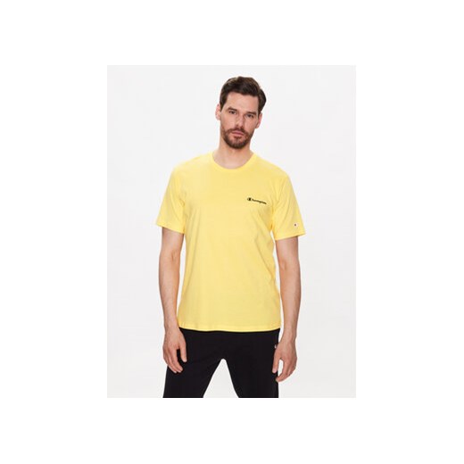 Champion T-Shirt 218539 Żółty Regular Fit ze sklepu MODIVO w kategorii T-shirty męskie - zdjęcie 168604434