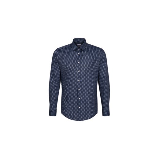 Seidensticker Koszula 01.642180 Granatowy Slim Fit ze sklepu MODIVO w kategorii Koszule męskie - zdjęcie 168604864