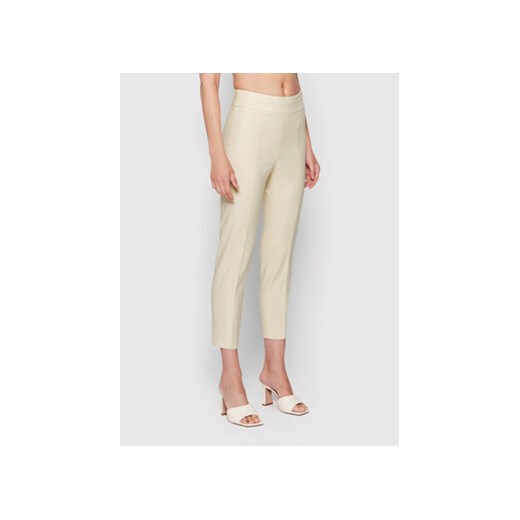 Peserico Spodnie materiałowe P04634J0 Beżowy Regular Fit ze sklepu MODIVO w kategorii Spodnie damskie - zdjęcie 168605163