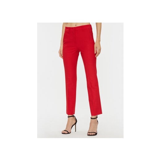 Marella Spodnie materiałowe Galvano 2331360736200 Czerwony Regular Fit ze sklepu MODIVO w kategorii Spodnie damskie - zdjęcie 168605233