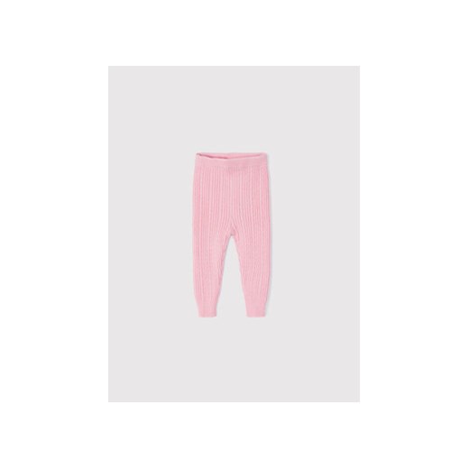 Mayoral Spodnie dzianinowe 10275 Różowy Slim Fit ze sklepu MODIVO w kategorii Spodnie i półśpiochy - zdjęcie 168605280
