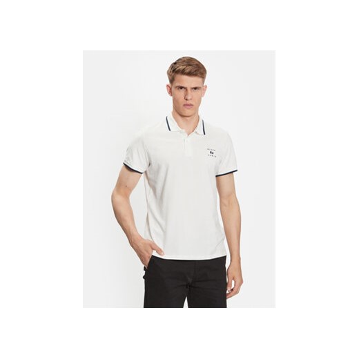 Blend Polo 20715178 Biały Regular Fit ze sklepu MODIVO w kategorii T-shirty męskie - zdjęcie 168605740