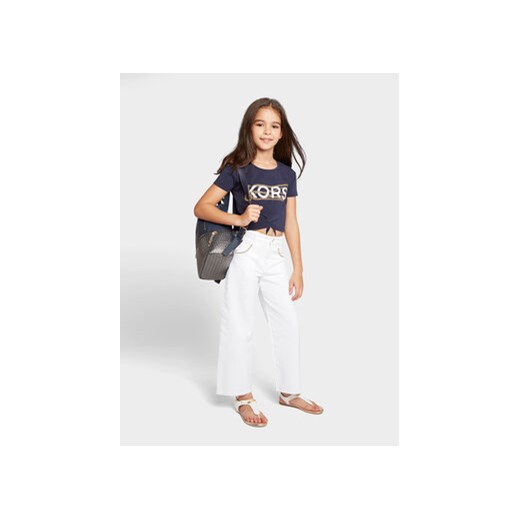 MICHAEL KORS KIDS T-Shirt R15188 S Granatowy Regular Fit ze sklepu MODIVO w kategorii Bluzki dziewczęce - zdjęcie 168606162