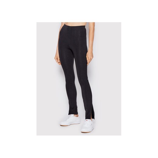 Reebok Legginsy Wde Trend HH7367 Czarny Slim Fit ze sklepu MODIVO w kategorii Spodnie damskie - zdjęcie 168606400