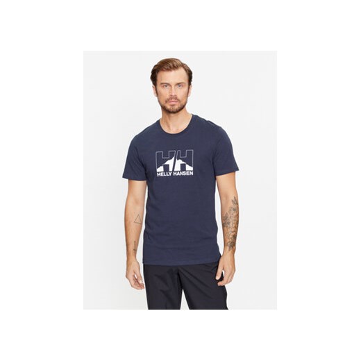 Helly Hansen T-Shirt Nord Graphic 62978 Granatowy Regular Fit ze sklepu MODIVO w kategorii T-shirty męskie - zdjęcie 168606580