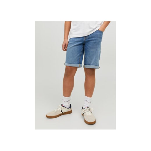 Jack&Jones Junior Szorty jeansowe 12230545 Niebieski Regular Fit ze sklepu MODIVO w kategorii Spodenki chłopięce - zdjęcie 168606700