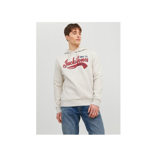 Jack&Jones Bluza Logo 12233597 Szary Standard Fit ze sklepu MODIVO w kategorii Bluzy męskie - zdjęcie 168606742