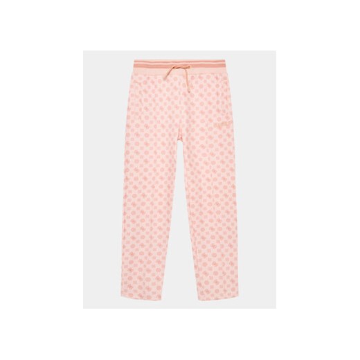 Guess Spodnie dresowe J3YQ16 KB212 Różowy Regular Fit ze sklepu MODIVO w kategorii Spodnie dziewczęce - zdjęcie 168606950