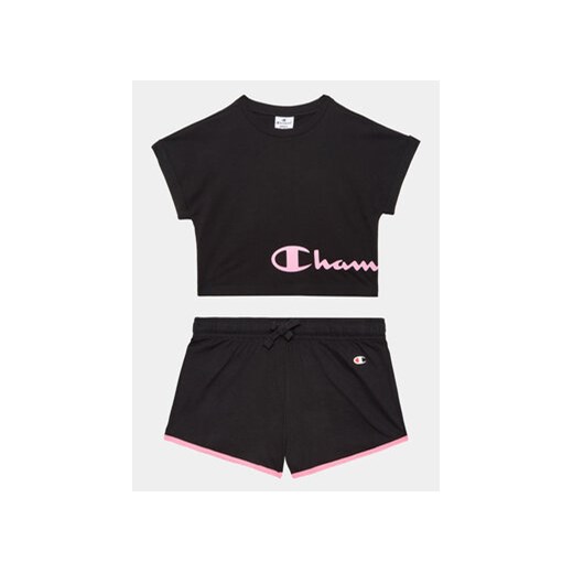 Champion Komplet t-shirt i spodenki 404624 Czarny Regular Fit Champion L wyprzedaż MODIVO